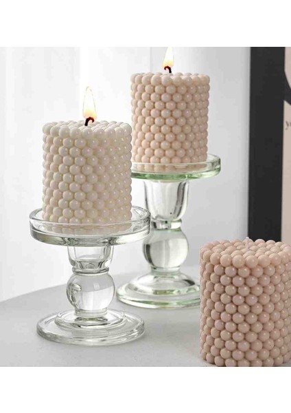 Meltt Candle Silindir Kabarcıklı Mum