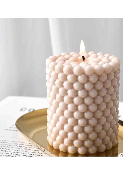 Meltt Candle Silindir Kabarcıklı Mum