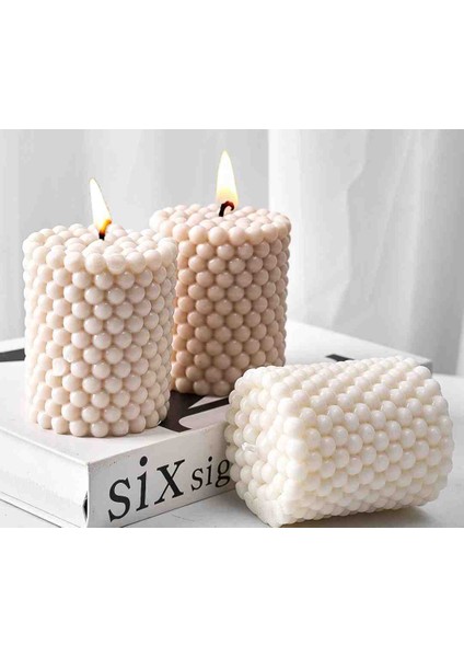 Meltt Candle Silindir Kabarcıklı Mum