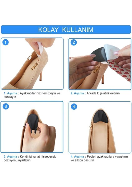 Topuk Koruma, Numara Küçültme ve Ayakkabı Vurma Önleyici Ped modelleri