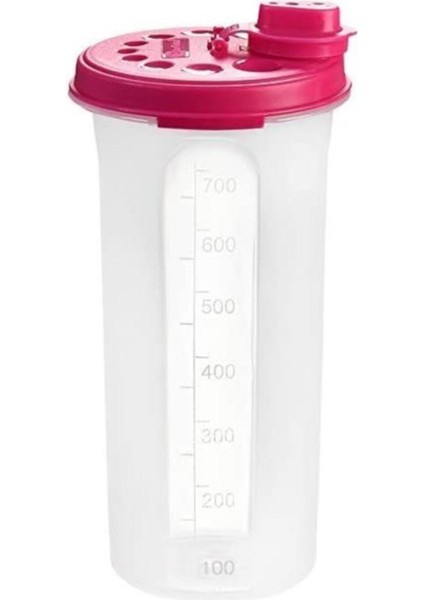 Pembe 700 ml sızdırmaz yağlık, pratik kapaklı, şık ve kullanışlı tasarım