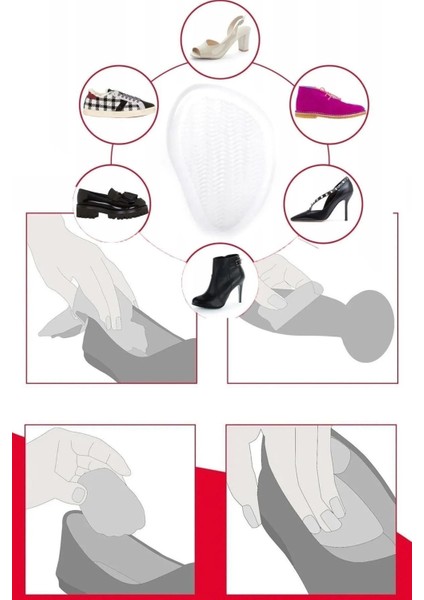 Topuklu Ayakkabı Destek Tabanlık Kaydırmaz Ön Ayak Yarım Taban Pedleri Rahatlatıcı Topuk Yükseltici modelleri