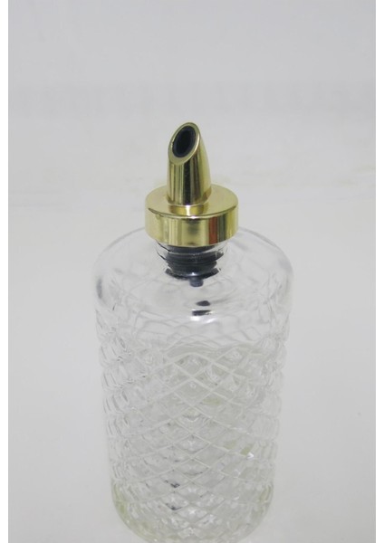 Turuncu şeffaf cam yağdanlık, 250 ml, şık ve kullanışlı tasarım modelleri