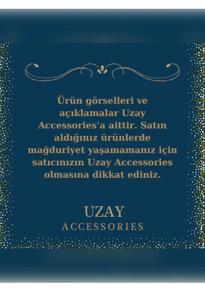 Uzay Accessories 18 Ayar Altın Kaplama Vip Su Yolu Gold Küpe