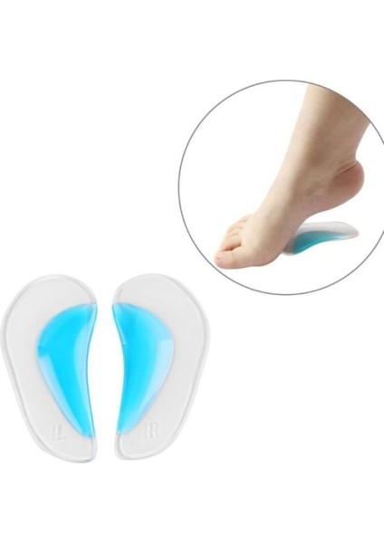 Ark Desteği Jel Düz Tabanlık Silikon Ayak Boşluk Doldurucu Ayakkabı Vurma Düz Taban Ark Destek