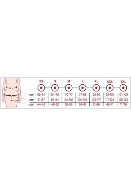 Agraflı Göğüs Altı - Diz Üstü - Sırtı Kapalı Korse - XL