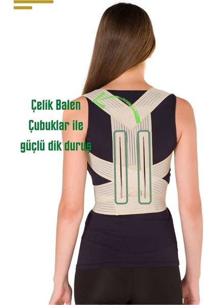 Balenli Dik Duruş Destek Korse ile Kendini Güvenceye Al modelleri