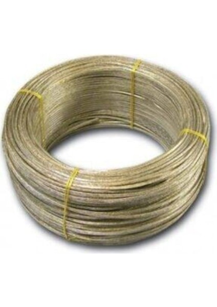 3 mm 20 m Çelik Çamaşır Teli Kaplama, Kahverengi-Koyu Sarı Renk, Dayanıklı ve Hafif