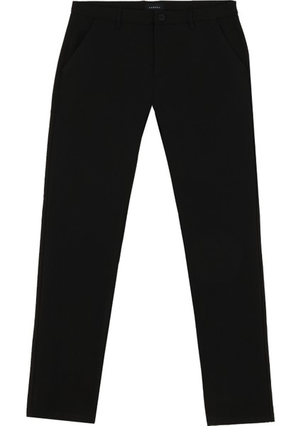 Normal Bel Normal Paça Siyah Erkek Chino Pantolon F4WM-PNT 2782