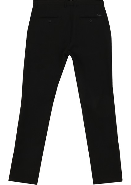 Normal Bel Normal Paça Siyah Erkek Chino Pantolon F4WM-PNT 2782
