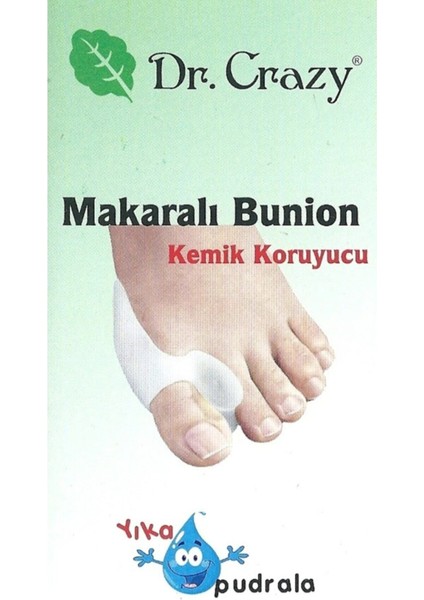 Makaralı Bunion Kemik Koruyucu - Ten ve Beyaz x 2 Adet