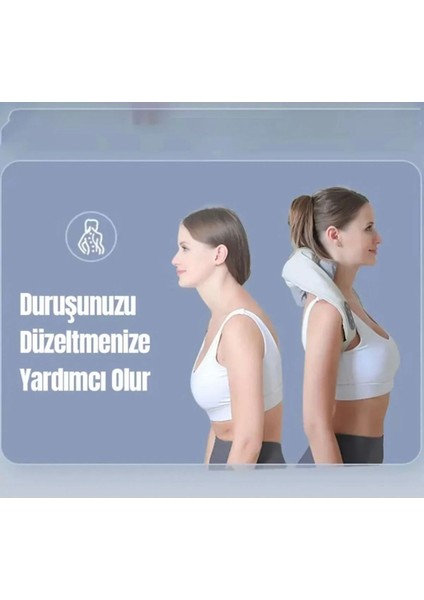 Şarjlı Masaj Cihazı Ovmalı Isıtmalı Boyun Omuz Cihazı Bacak Insan Eli Yoğurma Hissi Masaj Aleti indirimleri