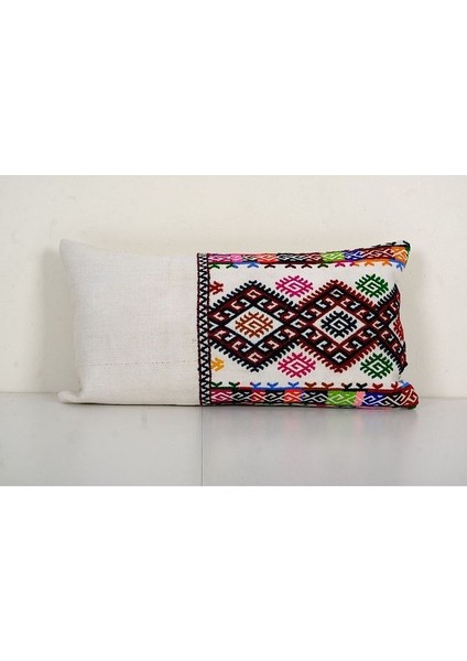 Çizgili El Dokuma Kilim Kırlent Kılıf