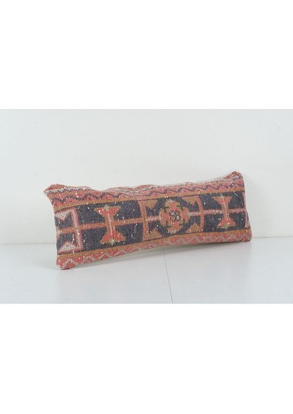 Kahverengi Renkli Geometrik El Dokuma Kilim Kırlent Kılıf 28 x 75 cm fiyatları