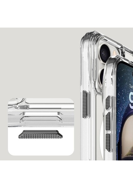 iPhone 16 Pro Max Kılıf Magsafe Şarj Özellikli T-Max Magsafe Kapak