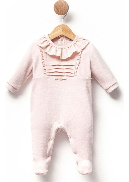 Cassıope 483810CS Bebek Fistolu Kadife Pudra Tulum