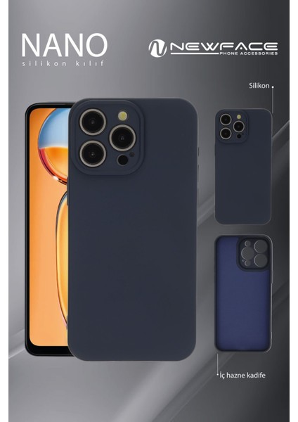 Denza Case Xiaomi Redmi Note 13 Kılıf Içi Kadife Lansman Kapak - Siyah + Ekran Koruyucu