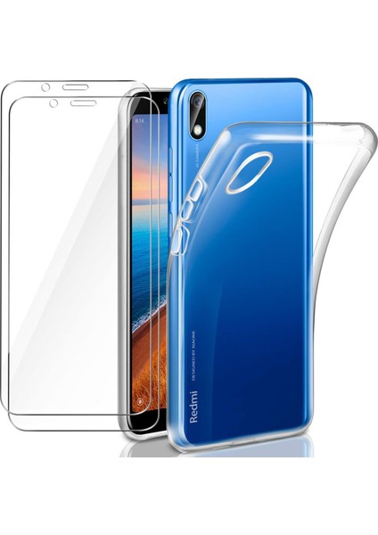 Denza Case Xiaomi Redmi 7A Kılıf Şeffaf Silikon Kapak - Şeffaf