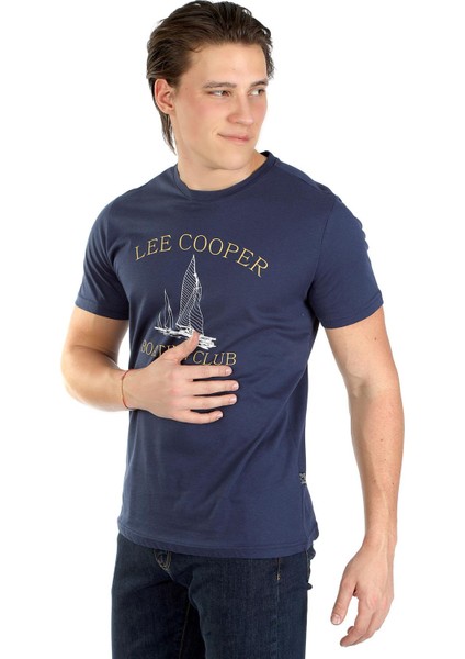 Yuvarlak Yaka Lacivert Erkek T-Shirt 242 Lcm 242014 Wılly A.lacivert fırsatları