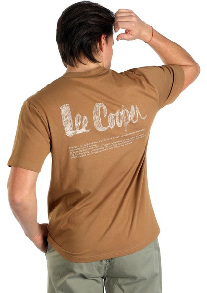Artaud Erkek O Yaka T-Shirt Taba