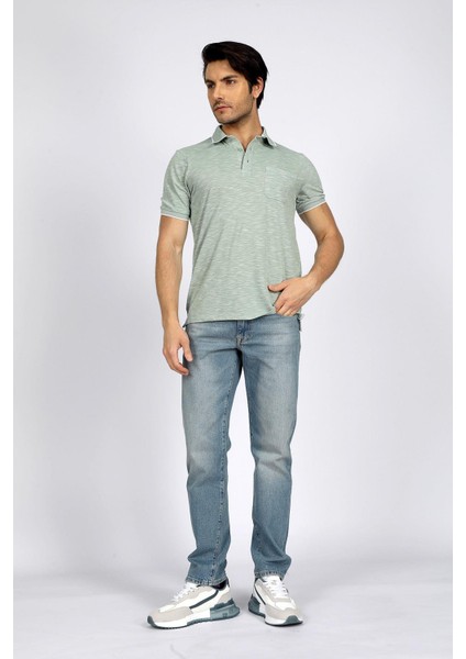 Yeşil Erkek Polo T-Shirt 242 Lcm 242027 New Jake Pastel Yeş