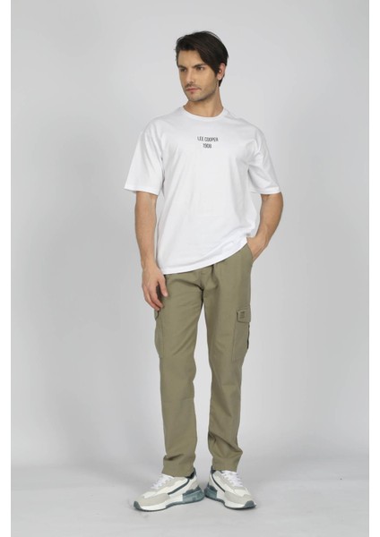 Yuvarlak Yaka Beyaz Erkek T-Shirt 242 Lcm 242020 Artaud Beyaz
