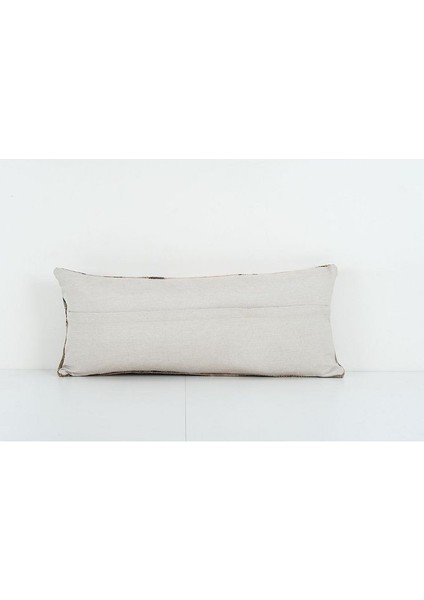 Kahverengi Renkli Geometrik El Dokuma Kilim Kırlent Kılıf 30 x 75 cm fırsatları