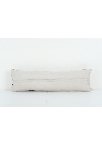 Kahverengi Renkli Geometrik El Dokuma Kilim Kırlent Kılıf 30 x 90 cm fırsatları