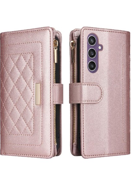 Samsung Galaxy S23 Fe Cüzdan Kayış Darbeye Kart Yuvaları Için Flip Case (Yurt Dışından)