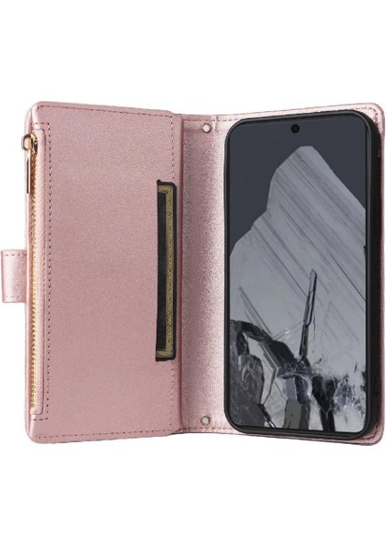 Google Piksel 8 Pro Kayış Kart Yuvaları Için Flip Case Darbeye Cüzdan (Yurt Dışından)