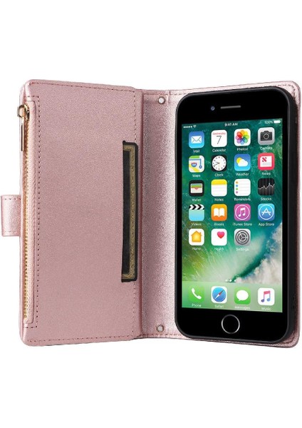 IPhone 6 Için Flip Case Artı Kart Yuvaları Kayış Darbeye Cüzdan (Yurt Dışından)