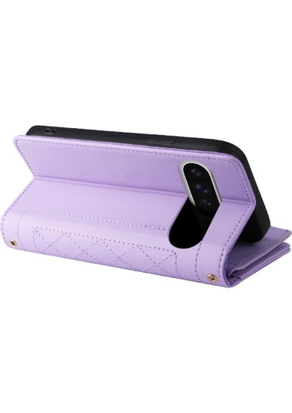 Google Piksel 9 Pro Xl Cüzdan Kart Yuvaları Için Flip Case Kayış Darbeye (Yurt Dışından)