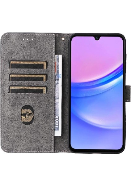 Samsung Galaxy A16 Kart Yuvaları Için Kılıf Kapak Rfıd Engelleme Pu Deri Flip (Yurt Dışından)