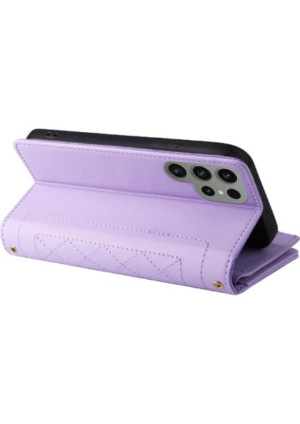 Samsung Galaxy S23 Ultra Kart Yuvaları Için Flip Case Darbeye Cüzdan Kayış (Yurt Dışından) fırsatları