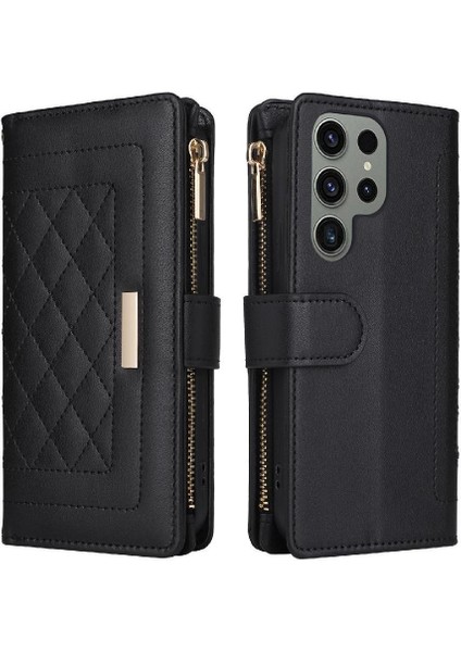 Samsung Galaxy S24 Artı Cüzdan Kayış Darbeye Kart Yuvaları Için Flip Case (Yurt Dışından)