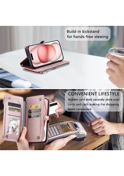 Samsung Galaxy A8 2018 Için Crossbody Durumda Rfıd Engelleme Uzun Kordon Yuvası (Yurt Dışından)