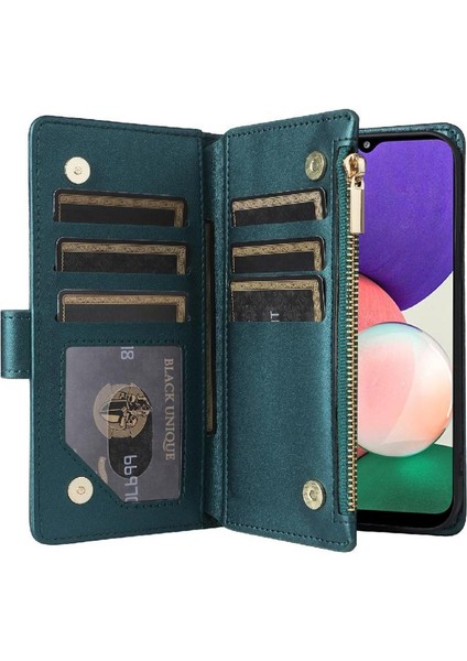Samsung Galaxy S22 Artı Kart Yuvaları Kayış Darbeye Cüzdan Için Flip Case (Yurt Dışından)