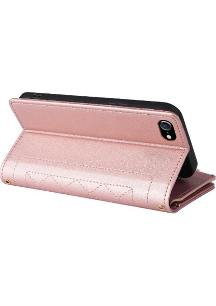 IPhone 6 Için Flip Case Darbeye Cüzdan Kart Yuvaları Kayış (Yurt Dışından)