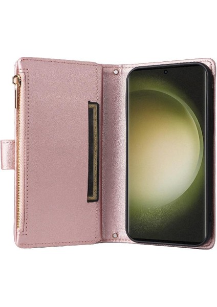 Samsung Galaxy S23 Ultra Kart Yuvaları Için Flip Case Darbeye Cüzdan Kayış (Yurt Dışından) indirimleri