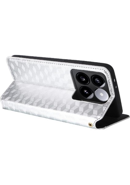 Xiaomi 14T Manyetik Kapatma Kart Yuvaları Için Flip Case Tutucu 3D Desen (Yurt Dışından) modelleri