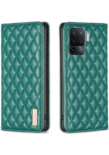 Oppo A94 4g Manyetik Kapatma Tam Koruma Kartı Yuvaları Için Flip Case (Yurt Dışından)