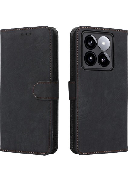 Xiaomi 14T Kart Yuvaları Için Kılıf Kapak Rfıd Engelleme Pu Deri Manyetik (Yurt Dışından) modelleri