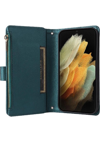 Samsung Galaxy S21 Ultra Kayış Darbeye Cüzdan Kart Yuvaları Için Flip Case (Yurt Dışından) indirimleri