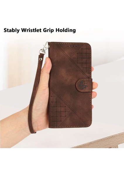 Vıvo V29 5g Için Ayrılabilir El Kayışı Kabartmalı Kelebek ile Flip Case (Yurt Dışından)