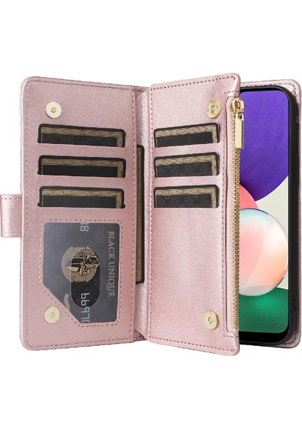 Samsung Galaxy S22 Artı Kart Yuvaları Kayış Darbeye Cüzdan Için Flip Case (Yurt Dışından)