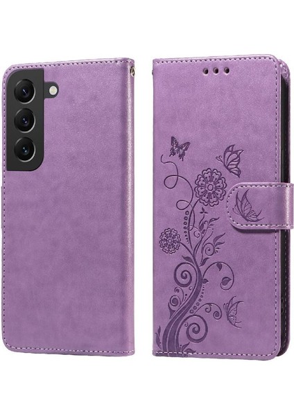 Samsung Galaxy S21 Fe Cardyuvaları Flip Çiçek Deri Için Flip Case (Yurt Dışından)