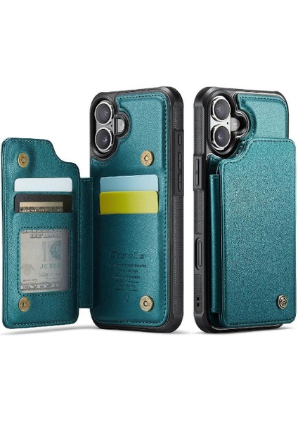 IPhone 16 Için Flip Case Kart Tutucu Rfıd Engelleme Ince Darbeye Durumda Pu (Yurt Dışından) fırsatları