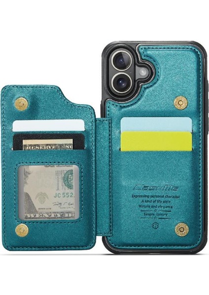 IPhone 16 Için Flip Case Kart Tutucu Rfıd Engelleme Ince Darbeye Durumda Pu (Yurt Dışından) indirimleri