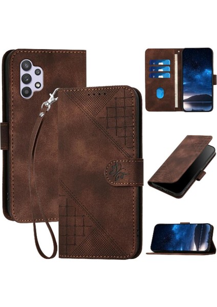 Ayrılabilir El Kayışı Yüksek Telefon ile Samsung Galaxy A32 5g Için Flip Case (Yurt Dışından)