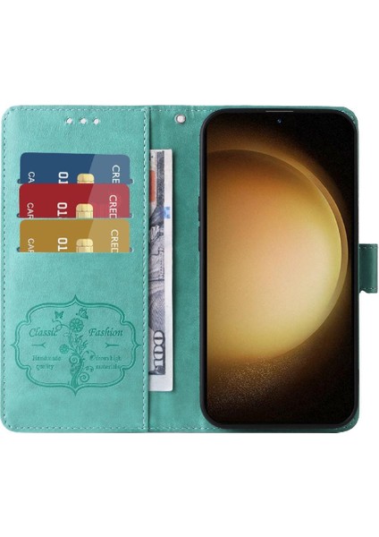 Samsung Galaxy S23 Deri Flip Kart Yuvaları Çiçek Için Flip Case (Yurt Dışından) indirimleri